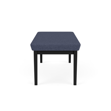 Lesro Denim (Blue)2 Seat Bench, 45W21L18.5H, Linette VinylSeat, Lenox SteelSeries LS2001